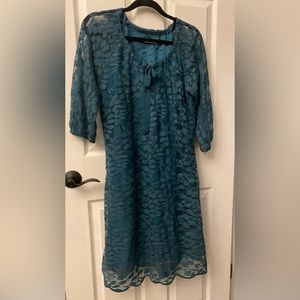 Blue Three Quarter Sleeve Dress size 12